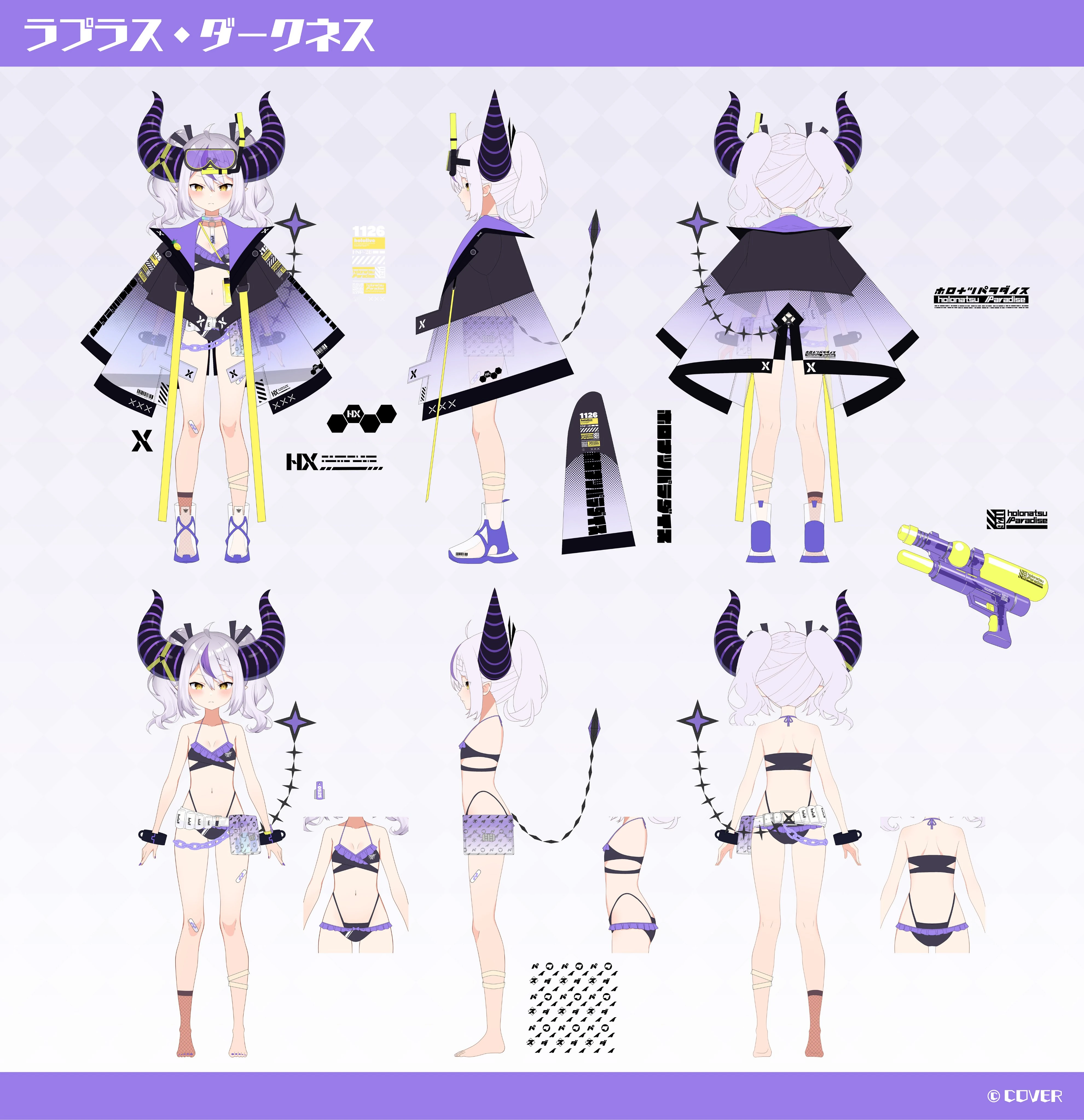 holonatsu Paradise Costume Reference Sheet