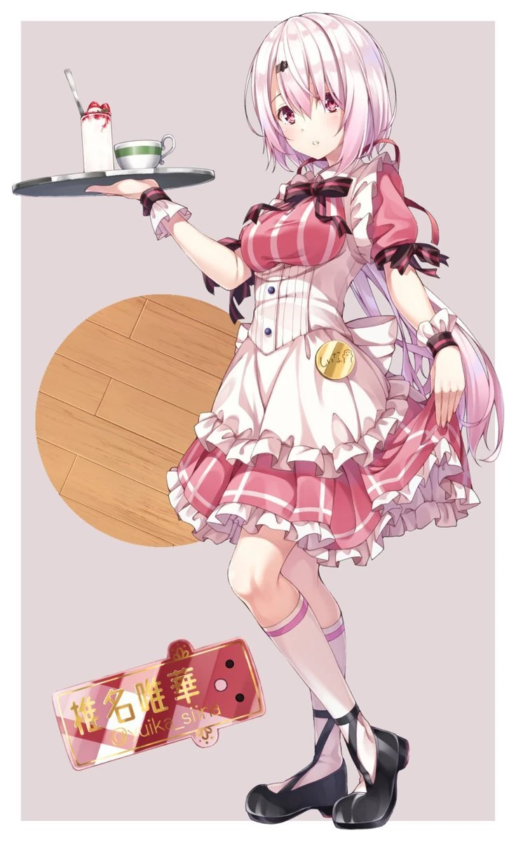 Waitress Yuika Acrylic Figure<br>by Yuri Nayuta