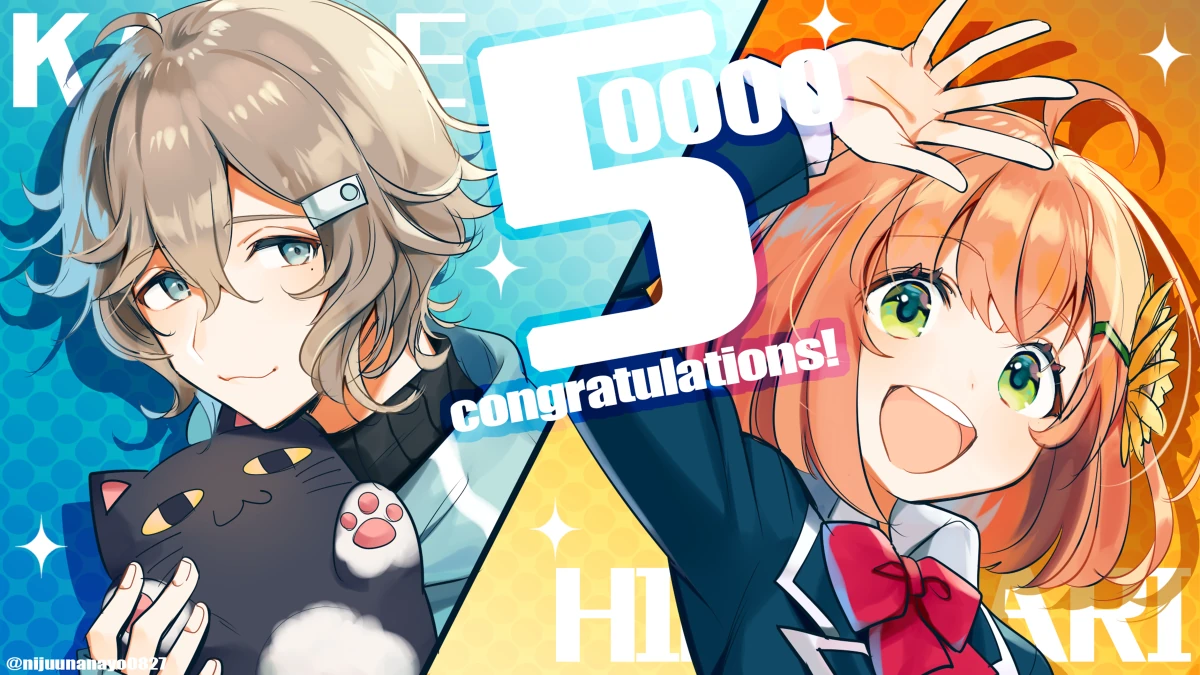 KanaHima 50,000 Subscribers Illustration<br>by Ninahachi