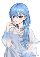 Hoshimachi Suisei hololive Magazine Series Spotlight Vol 5 Illustration by memenchi.jpg (127 KB) hololive Magazine Series Spotlight Vol.5 Merch by memenchi