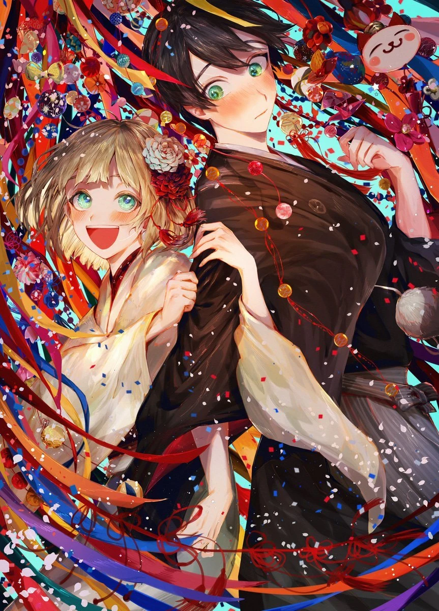 Kenmochi Toya & Suzuya Aki's Unofficial Anthology Contribution Illustration<br>by Kito