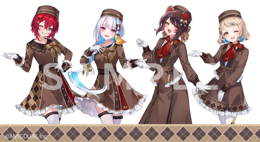 NIJISANJI x Bandai Wafers Card Illustration by Ecu