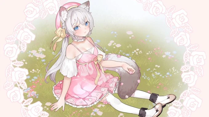 Effie Sitting in Grass by @mayurikaichou