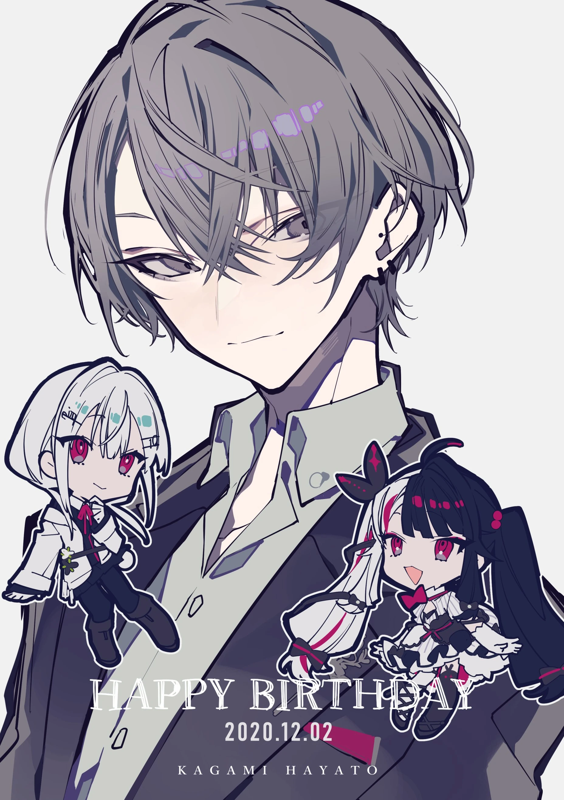 Kagami Hayato 2020 Birthday Illustration<br>by Kei Mochizuki