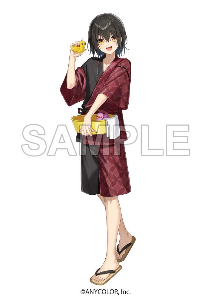 DMM Scratch x NIJISANJI Onsen Scratch Collab Illustration by Amaichi Esora
