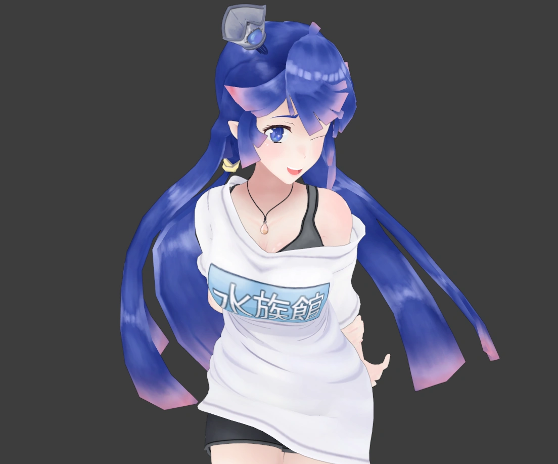 Nemu's 3D model<br>(by Unknown)