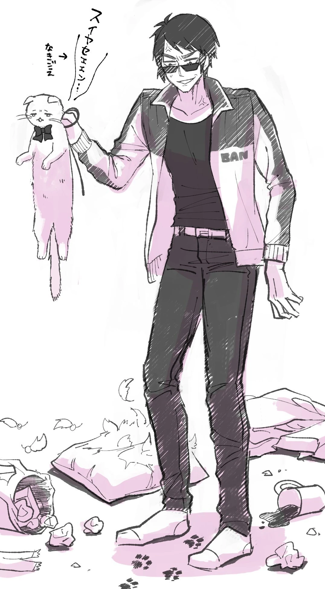 Tenkai Tsukasa and Neko Yuika<br>by [https://twitter.com/yamanawosuke/status/1084265496000622592 Yamanawosuke]