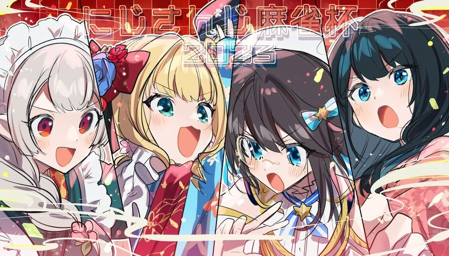 Nijisanji Mahjong Cup 2023 Illustration<br>by Ninahachi