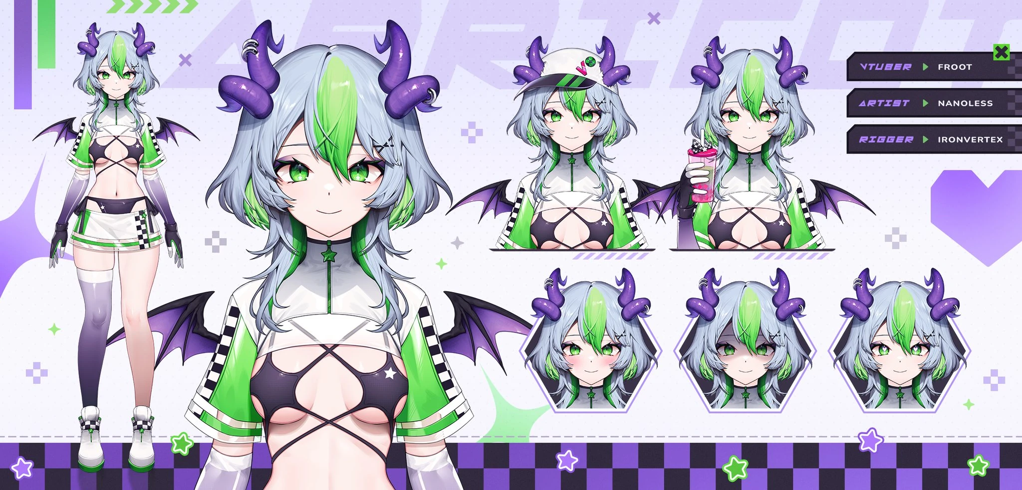 Racer Froot Reference Sheet<br> by Nanoless