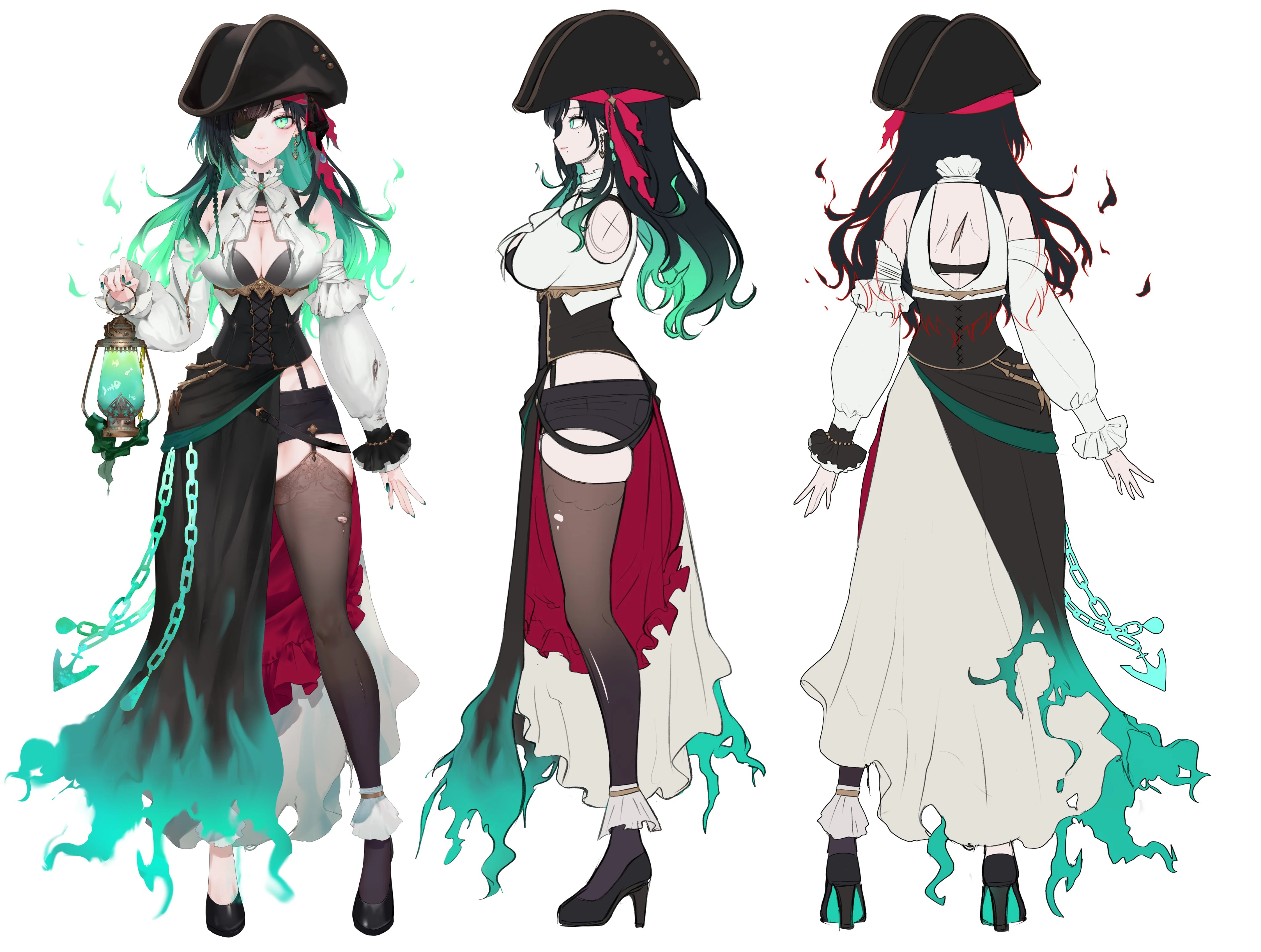 Reference sheet (hat on)