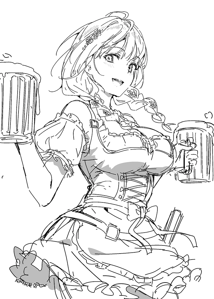 Shirogane Noel's Fourth Costume Doodle