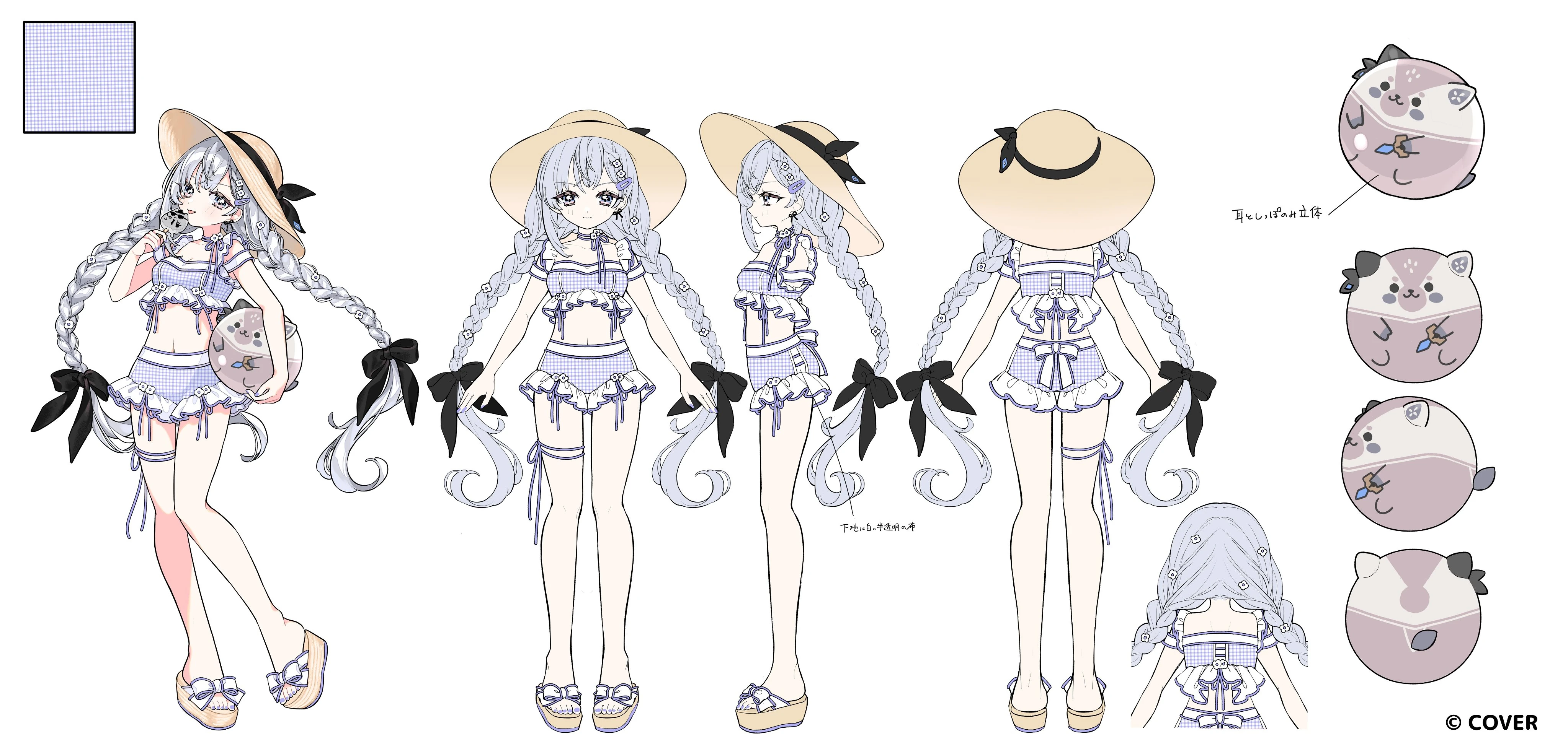 holonatsu Paradise Costume Reference Sheet