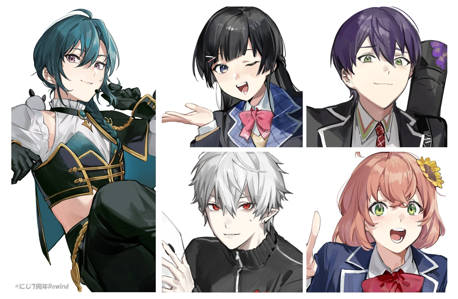 NIJISANJI Rewind 2018-2025 Contribution Illustrations<br>by BBokyo