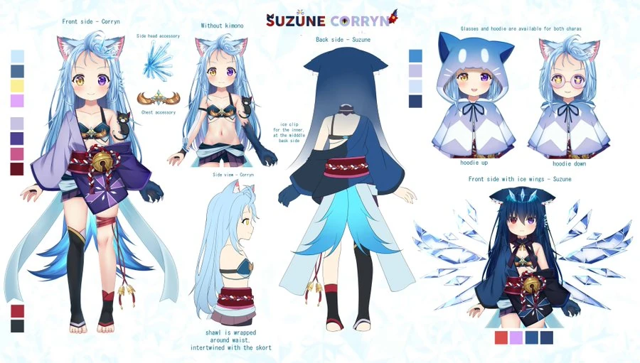 Suzune Corryn Reference Sheet
