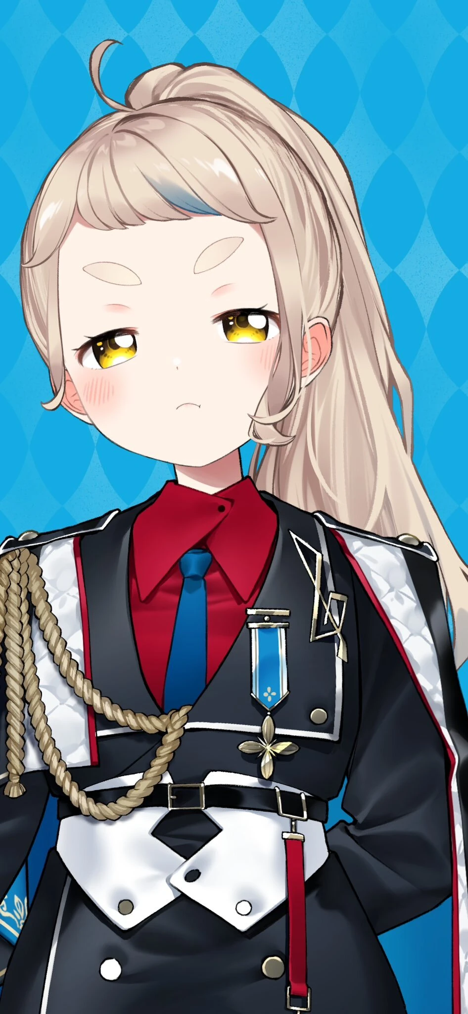 Military Uniform Ponytail Hairstyle