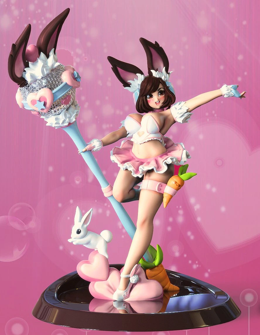 Bunny Gif Figure by LaynaLazar & slugbox