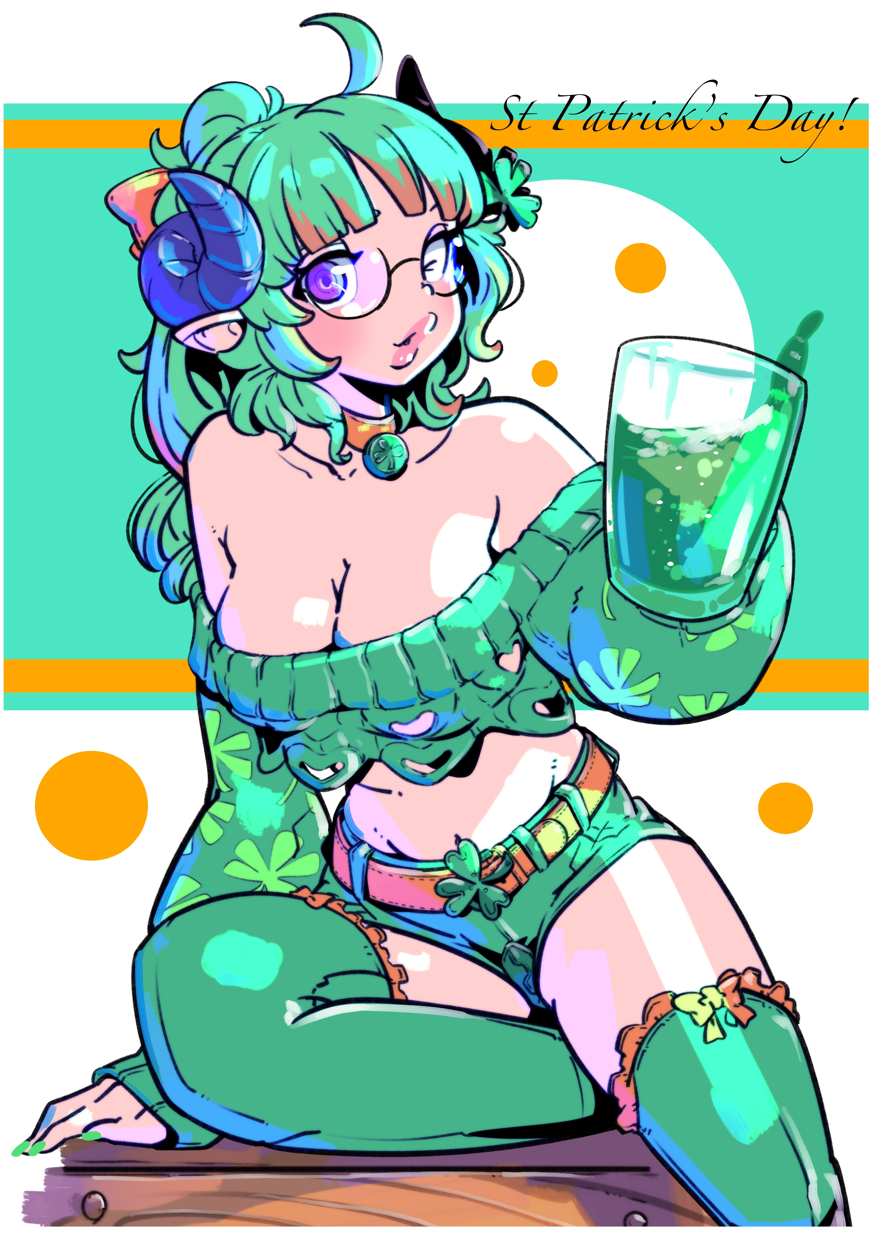 St Patricks Day Tiffany by AzumaJo