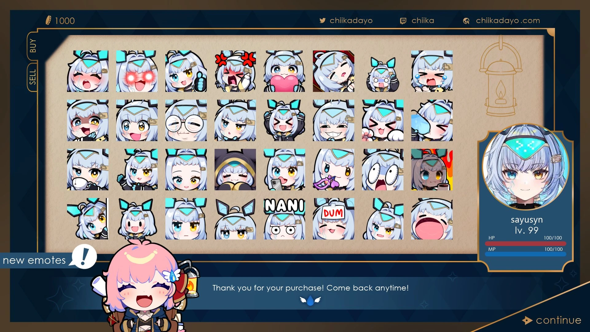 Twitch Emotes by Chiika