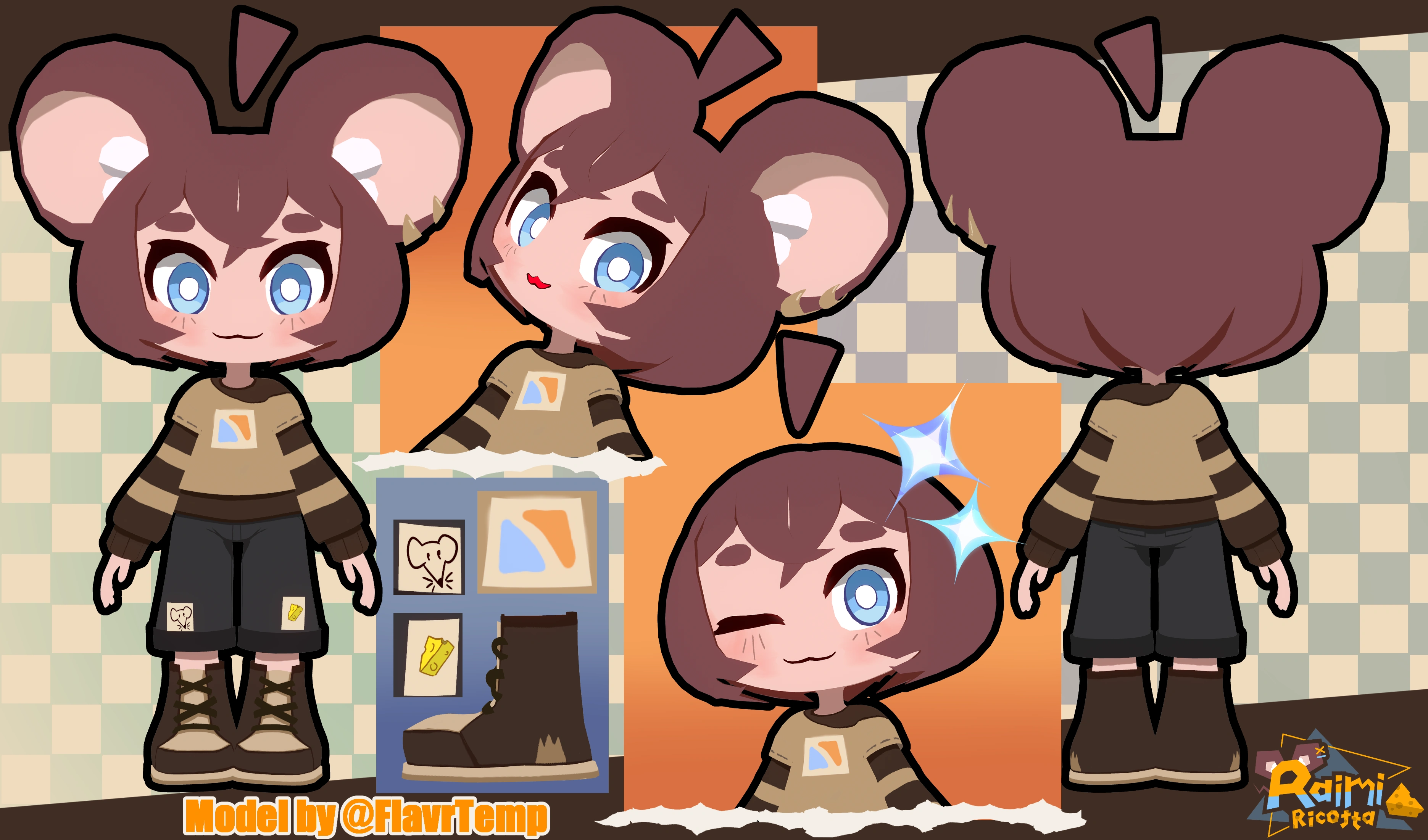 Y2K 3D Model by @TempTempai/Tempura Tempai