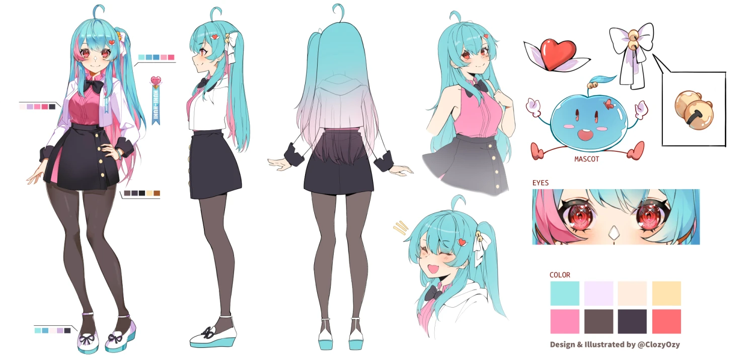 Evelyn V4 Character Design