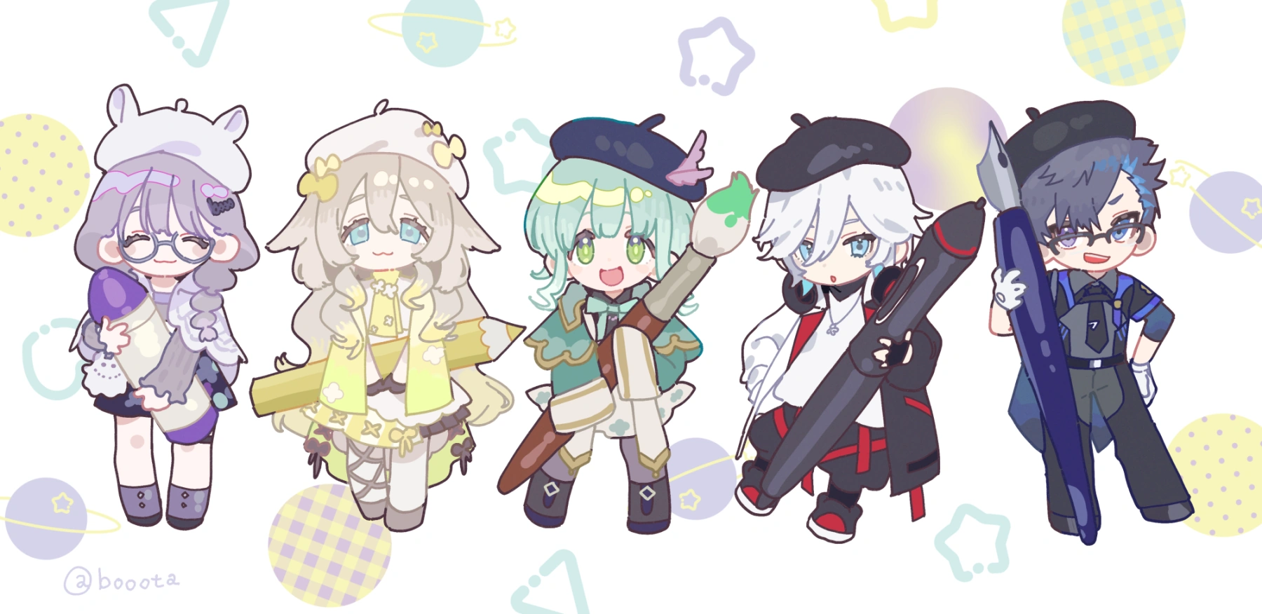 Mei, Sola, Sei and Batla by booota