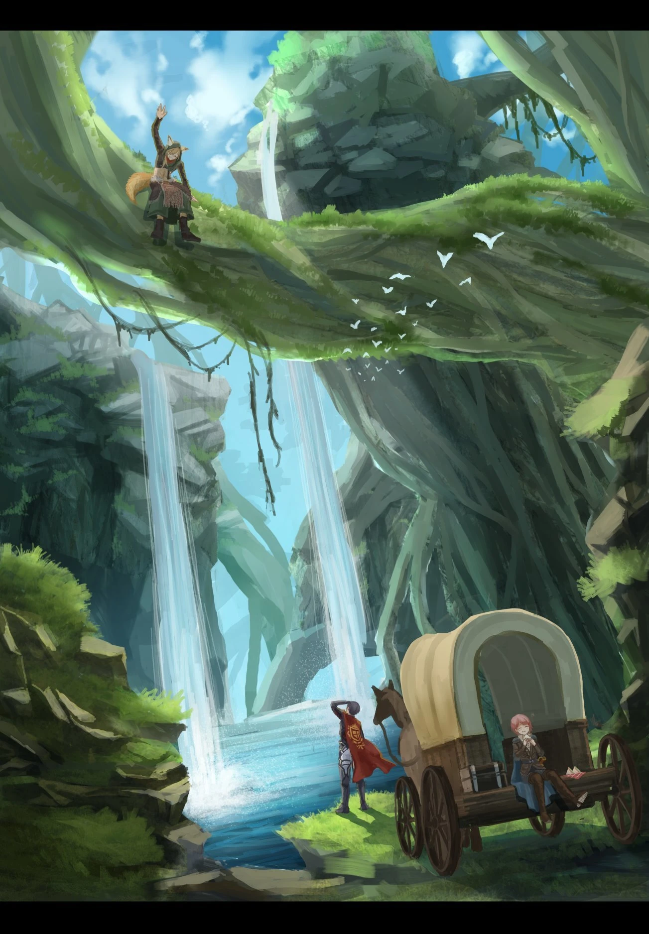 Trigger in Western Fantasy World Illustration<br>by Yamanawosuke