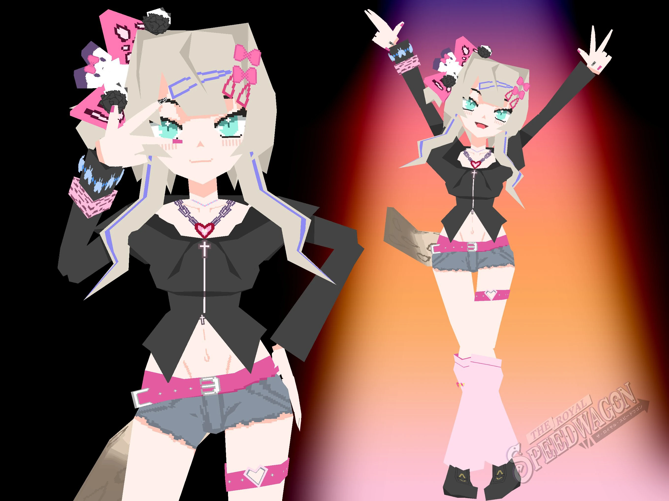 3D Lowpoly Gyaru