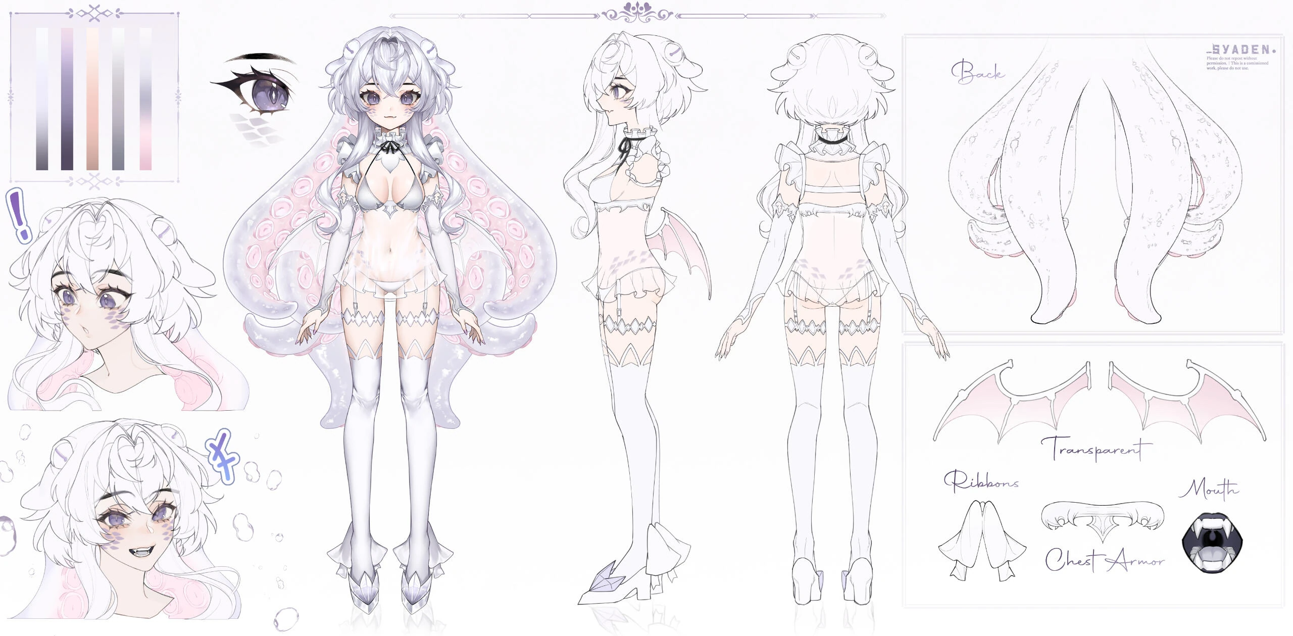 Ywuria Octosussy Reference Sheet