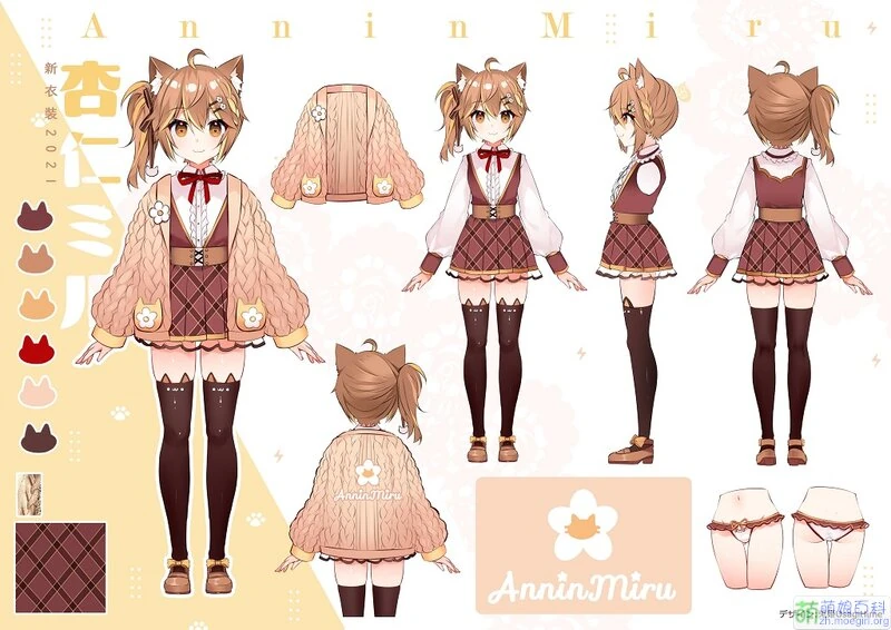 Annin Miru 3D Model Out of Office Concept Art <br> (by KuroUsagiHime)