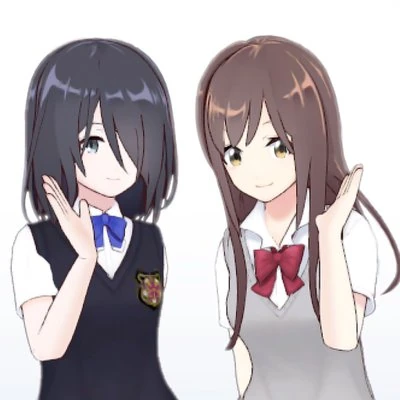 Suzuki Anzu and Shirafuji Tamaki as the duo Antama