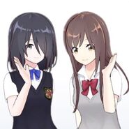 Suzuki Anzu and Shirafuji Tamaki as the duo Antama
