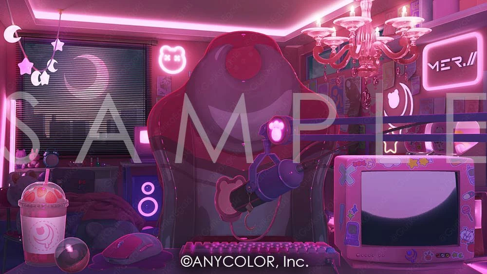 Room Background With LED Lights by Guriko Egaki