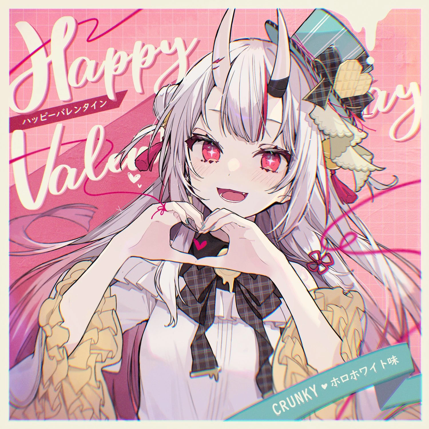 From Family Mart x Hololive Crunky "Holo-White Flavor" Collaboration<br>by Akakura