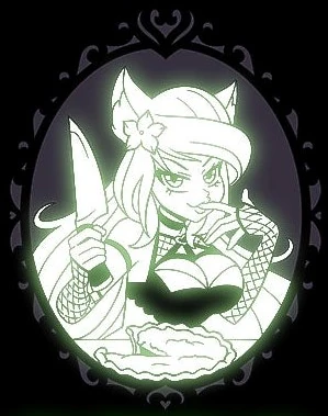 Portrait of Silvervale Pin Glows in the Dark by CalMoray