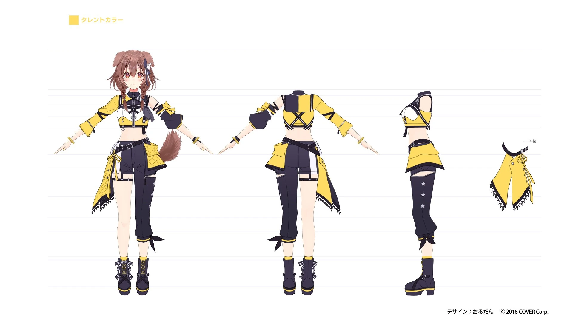 hololive 6th fes. Color Rise Harmony 3D Idol Costume Concept Illustration by Ordan