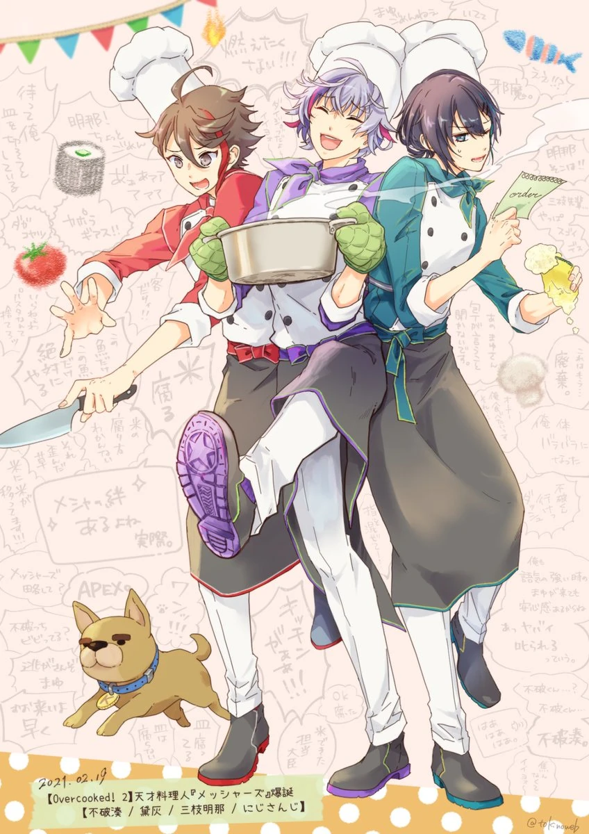 Meshers Overcooked 2 Illustration<br>by Tokino Mitsuru