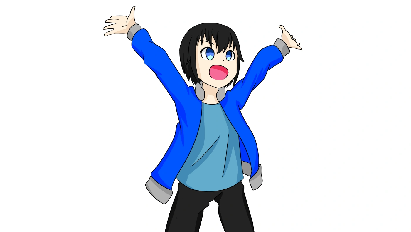 Minoru's original PNGTuber model