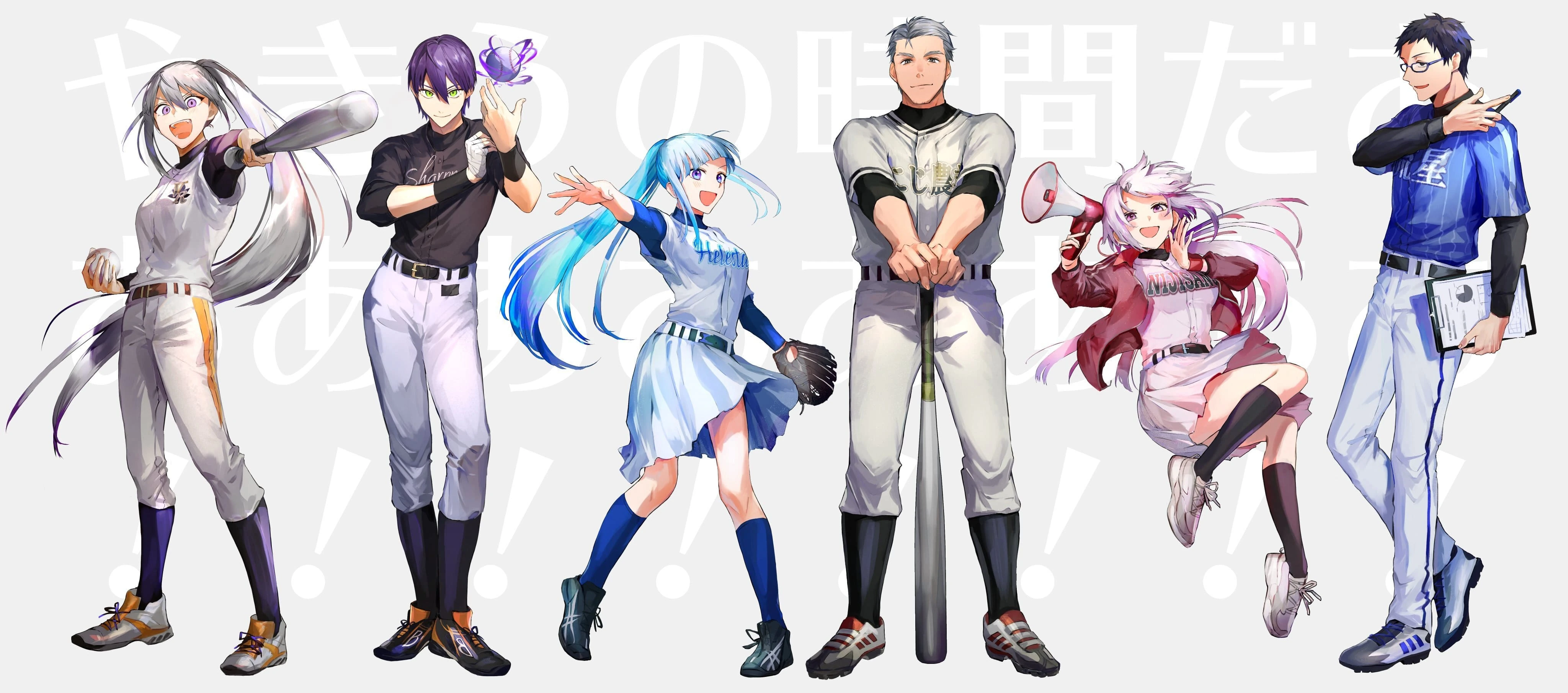NIJISANJI Koshien 2020 Coaches Illustration<br>by Kito