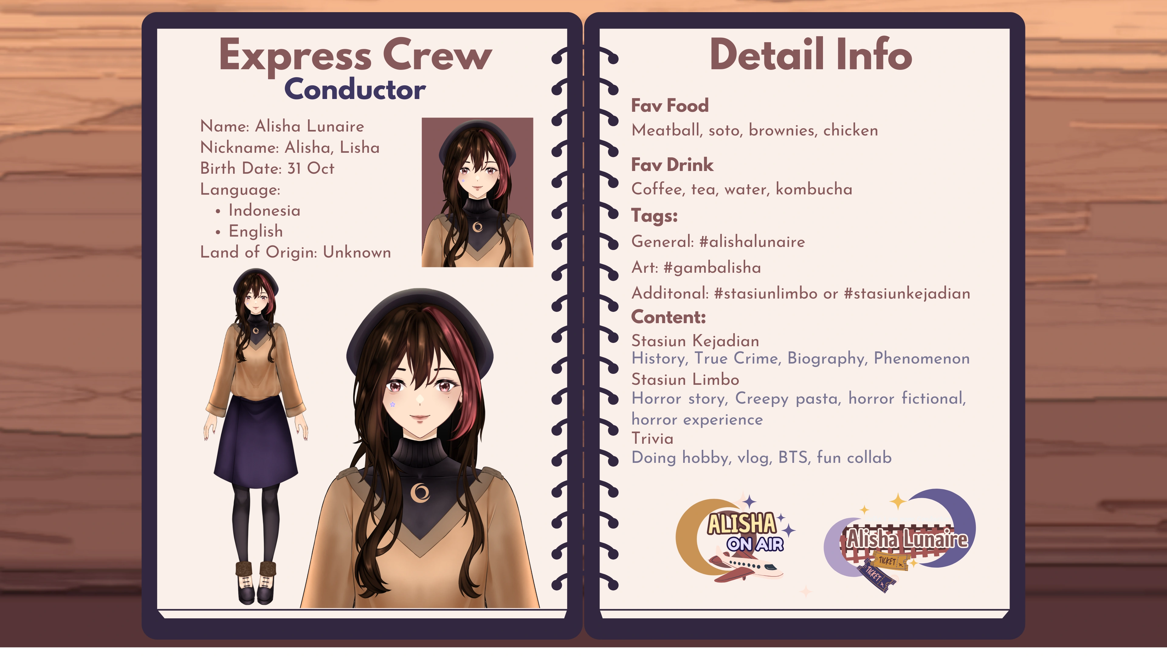 Character sheet