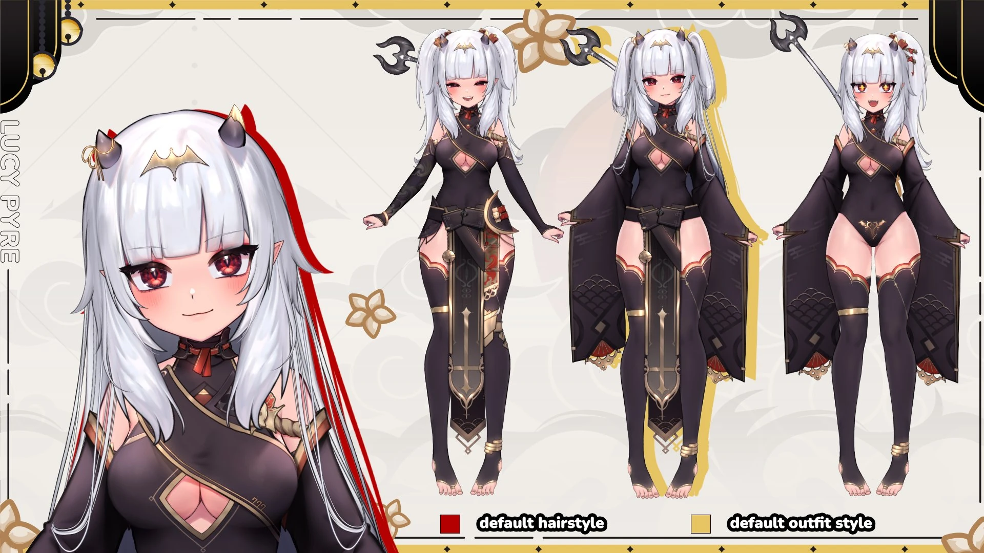 Empress Live2D reference sheet