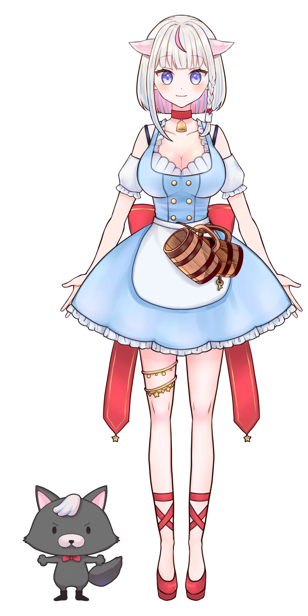 "Part-Timer" Outfit Redesign Full Body