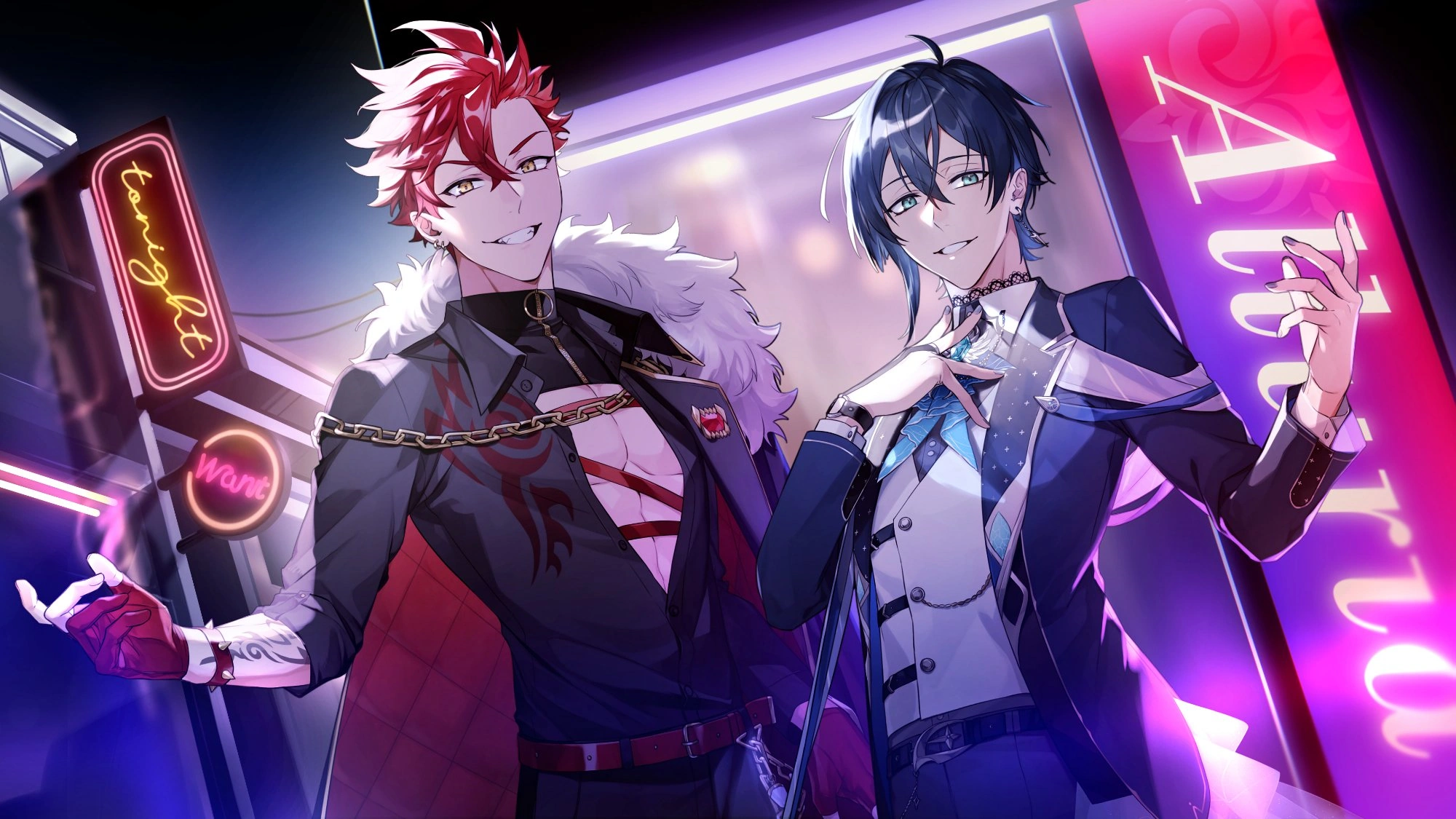 Kai and [[Whalefall]] Pre-debut promotional illustration by [https://twitter.com/byakuya9931/status/1801909819059880208 BYA]