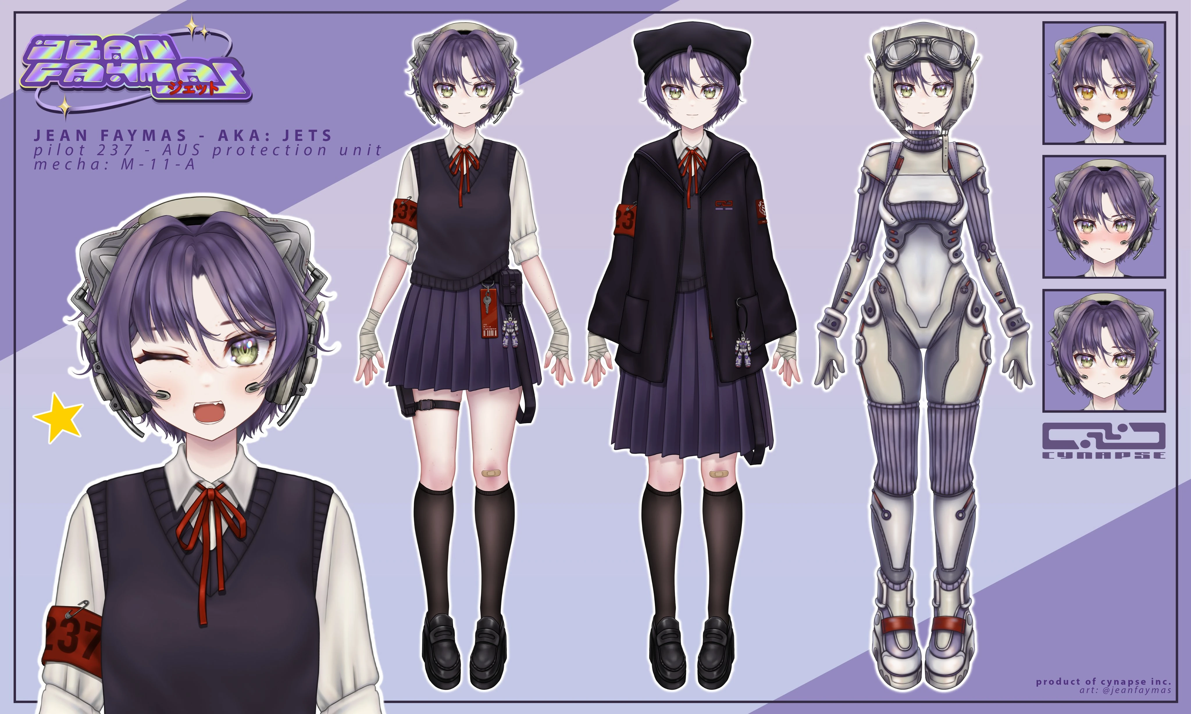 PNG model reference sheet
