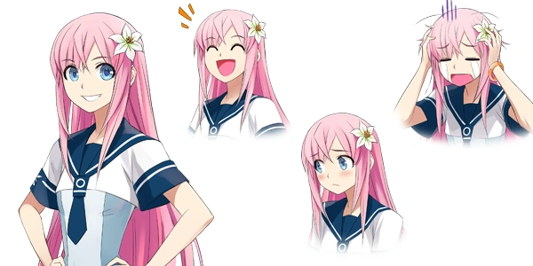 Various facial expressions.