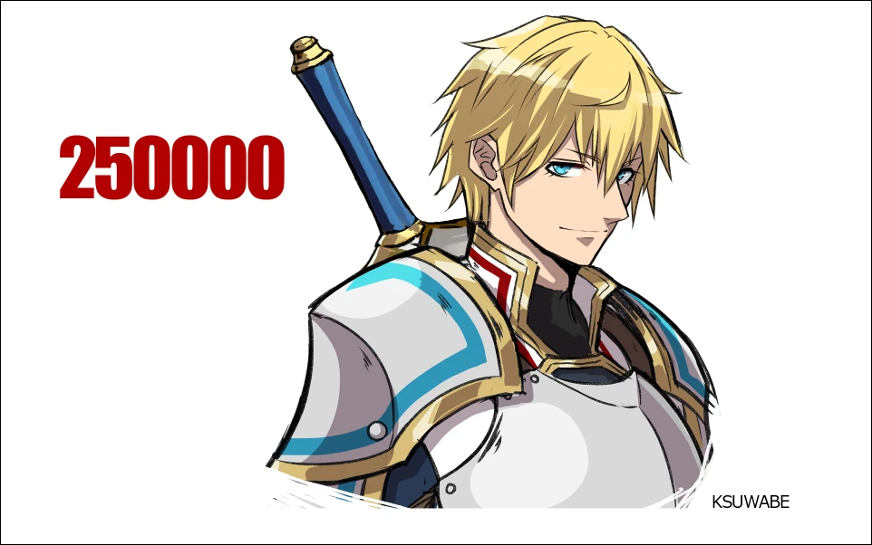 250,000 Subscribers Illustration<br>by K-SUWABE