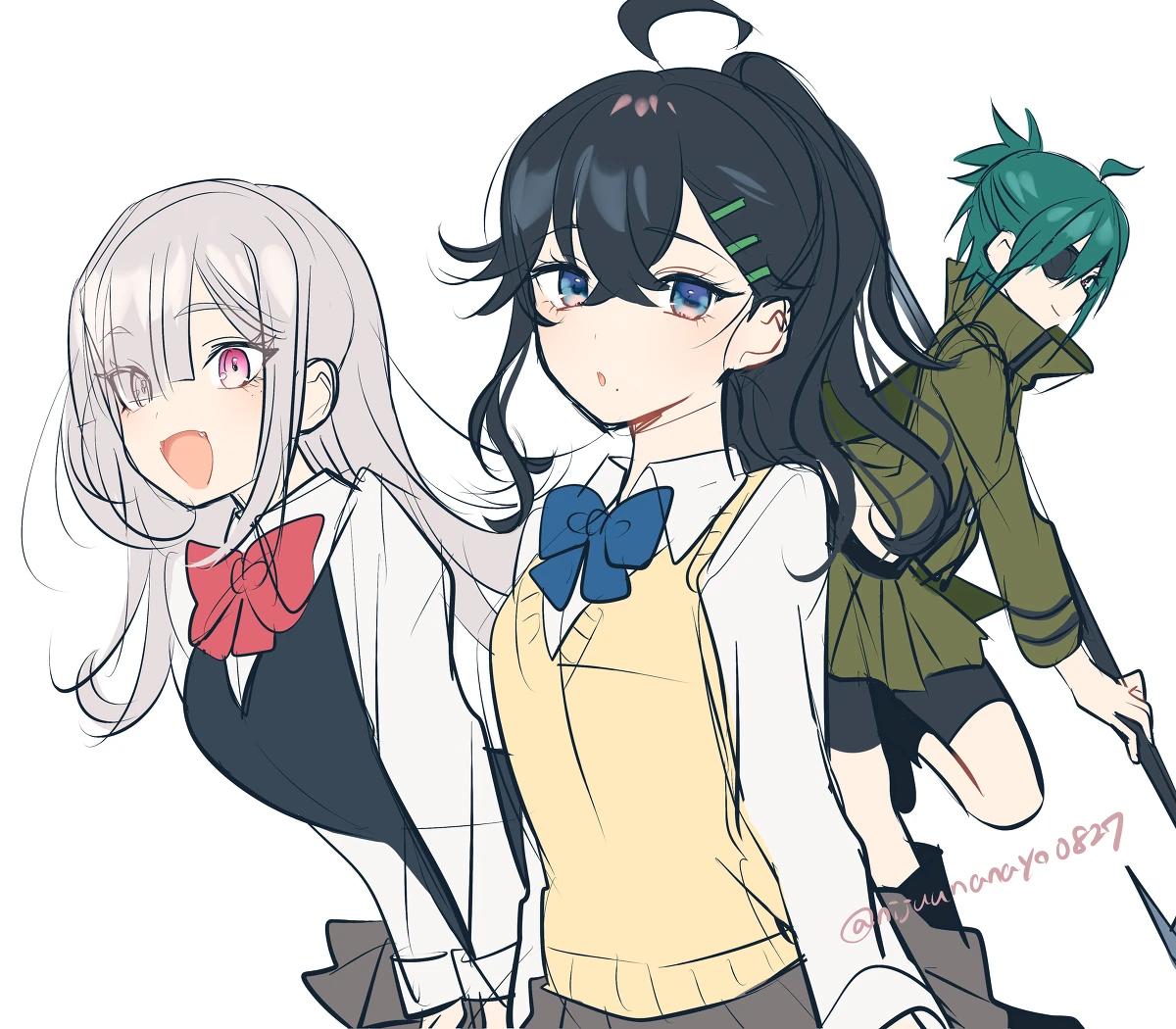 Izumo Kasumi, Ryushen, and Sukoya Kana<br>by Ninahachi