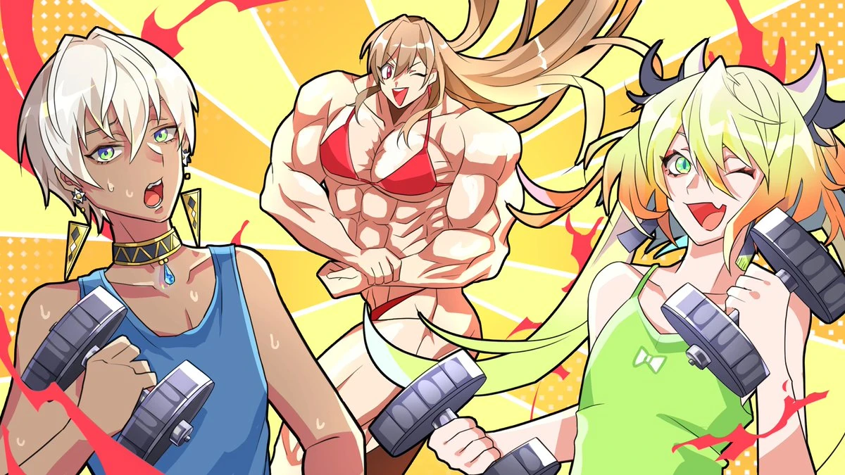 Onegai Muscle Illustration<br>by Masuda