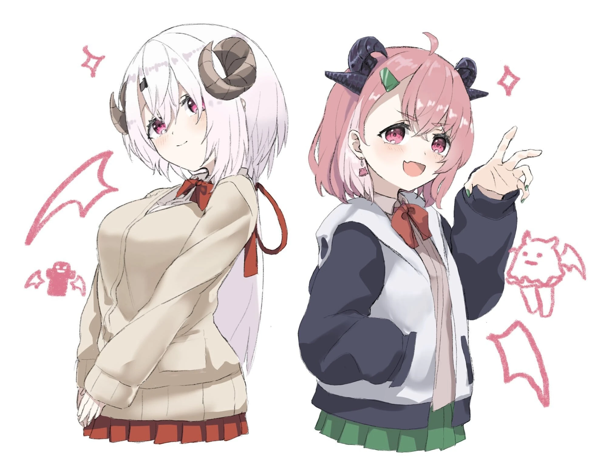 SakuYui With Horns by Soranaki
