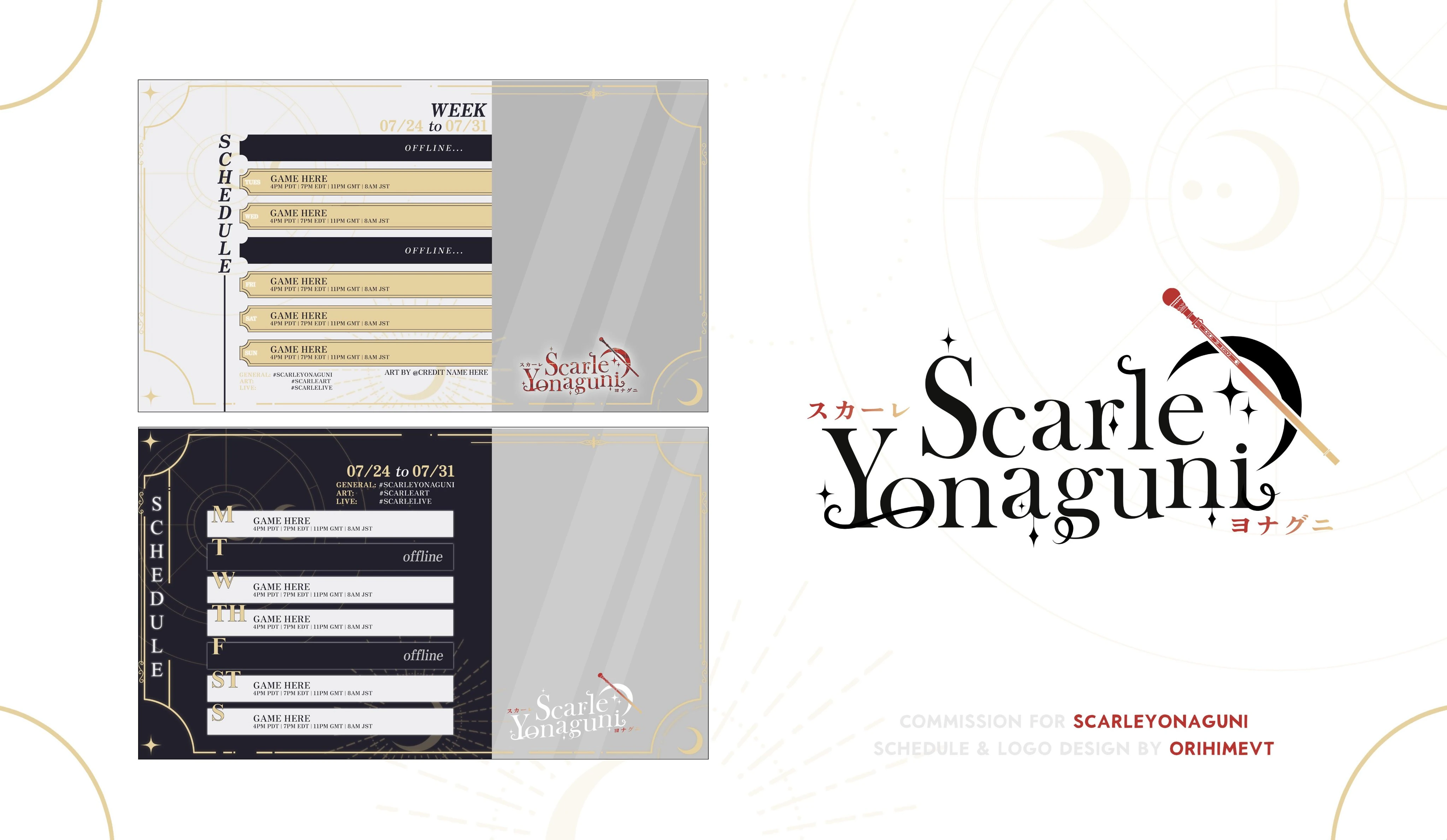 Logo and Schedule Design by OrihimeVT