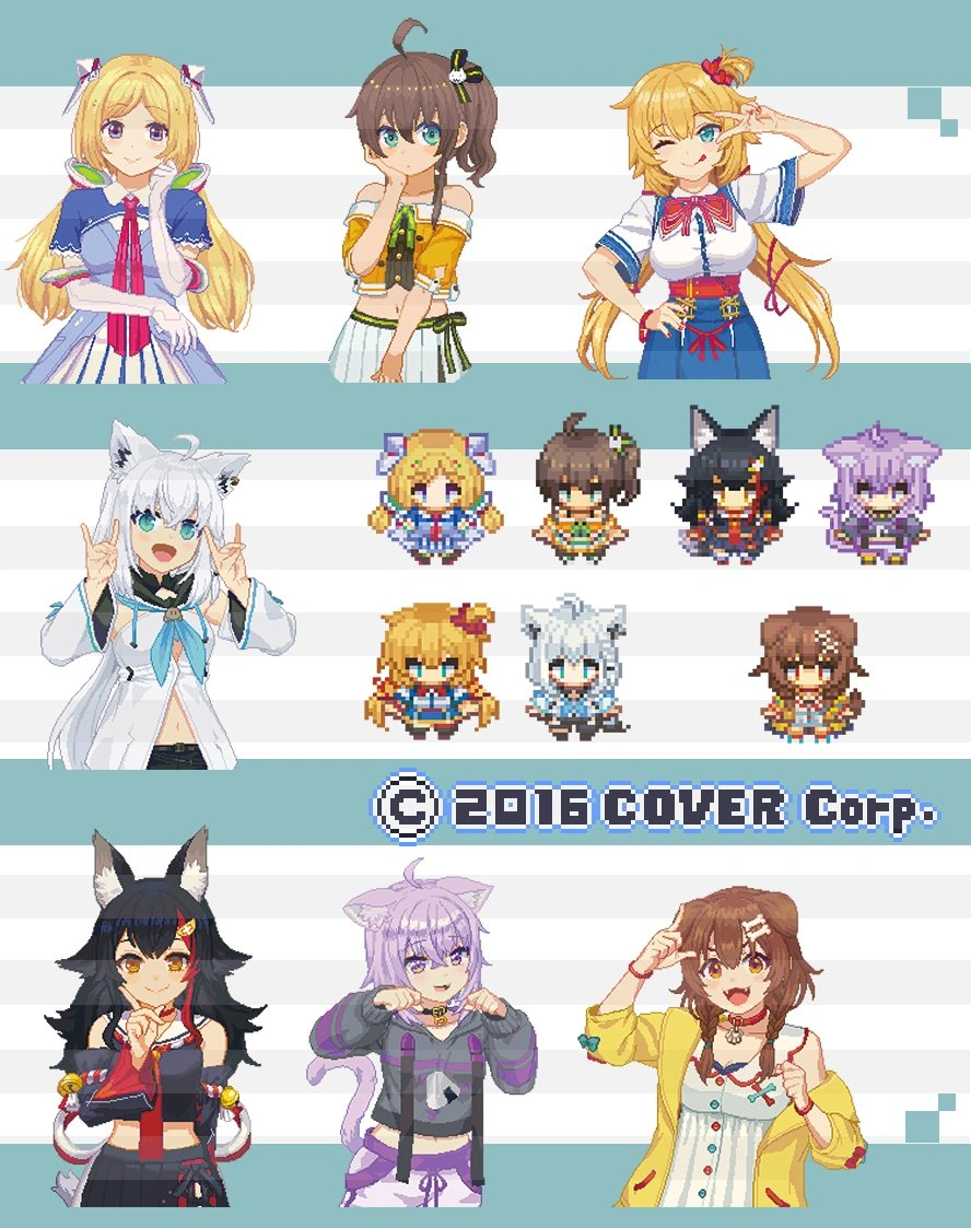 hololiveConnect Goods Illustration by Tengnose